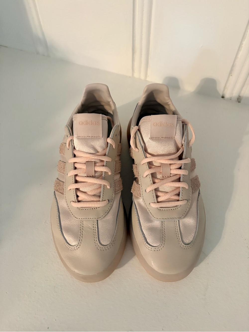 adidas Women’s Pale Pink Retro Runner Sneakers